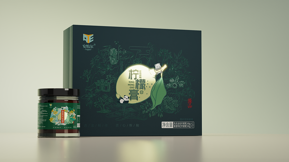 柠檬膏礼盒包装设计